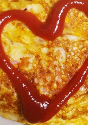 レンジで簡単オムライス-レシピのメイン写真