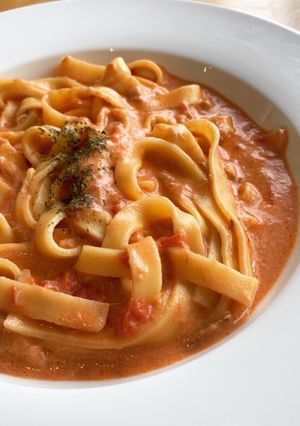 トマトクリームパスタ-レシピのメイン写真