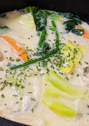 家にあるもので！簡単☆豆乳にんにく味噌鍋-レシピのメイン写真