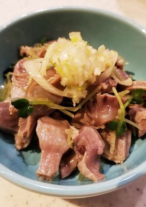 食感最高！砂肝とかいわれの常備菜◎-レシピのメイン写真