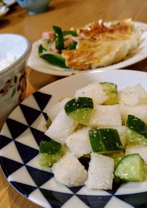 簡単副菜！コロコロ♪ごまきゅうり大根-レシピのメイン写真