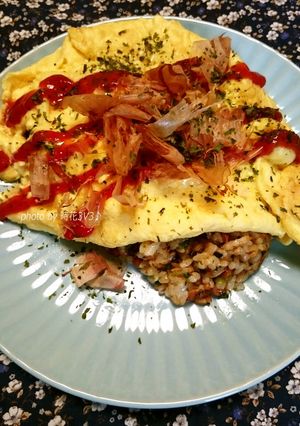 ◆簡単☆和風♪納豆オムライス◆-レシピのメイン写真