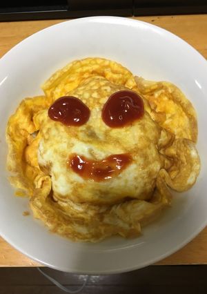 炊飯器で時短オムライス-レシピのメイン写真