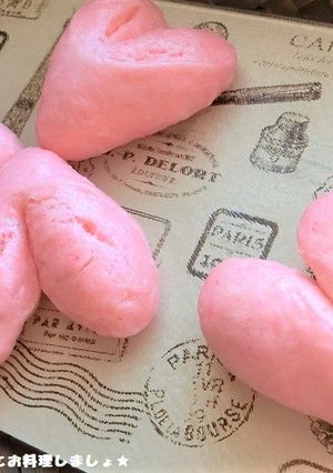 フライパンで簡単★ハートの中華まん-レシピのメイン写真