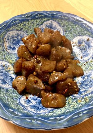 すき焼きのタレで♪簡単、ピリ辛コンニャク-レシピのメイン写真