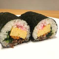 รูปของ 恵方巻、ついでにキンパ風太巻き