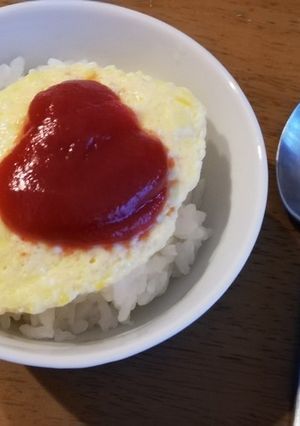 60秒!かんたん朝オムライス!-レシピのメイン写真