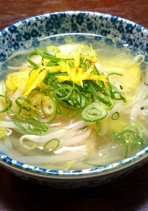 粋！『豚団子のゆず塩鍋スープ』-レシピのメイン写真