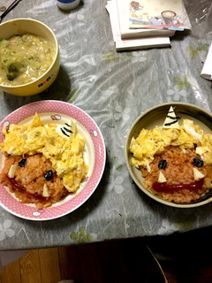 節分♪鬼オムライス-レシピのメイン写真