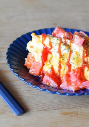 トマトゴロゴロ♪半熟オムライス！-レシピのメイン写真