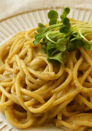 簡単♪のり佃煮クリームパスタ-レシピのメイン写真