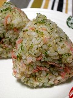 桜海老と青海苔、胡麻のおにぎり-レシピのメイン写真