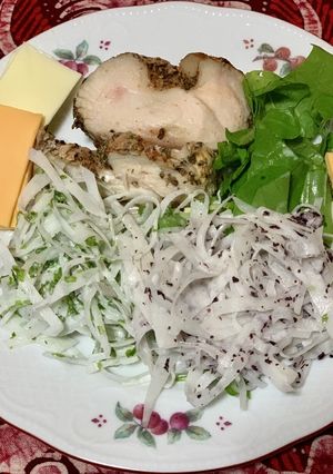 簡単!2色の大根サラダ(あおさ・ゆかり)-レシピのメイン写真