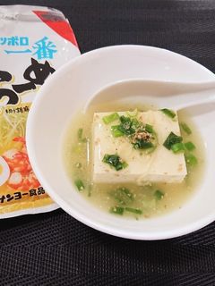 サッポロ一番塩らーめんで。あんかけ豆腐-レシピのメイン写真