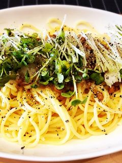 和えるだけ簡単★納豆と大根おろしのパスタ-レシピのメイン写真