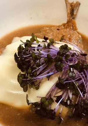 サッポロ一番ごま味豆乳あんかけ魚フライ-レシピのメイン写真
