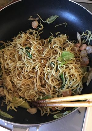 つわりでもたべれた！醤油海鮮焼きそば風-レシピのメイン写真