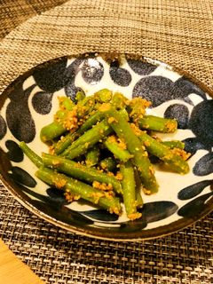 さやいんげんのチーズみそ和え-レシピのメイン写真
