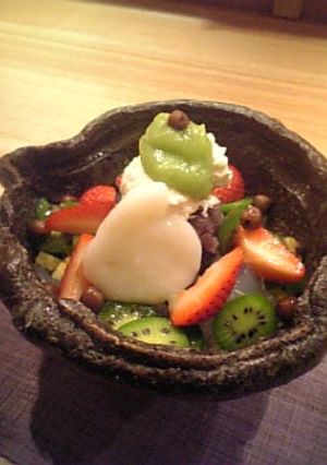 春のうさぎ餅あんみつ-レシピのメイン写真