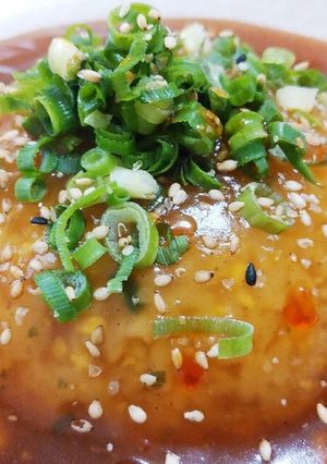 ラーメンの残ったスープで餡掛けチャーハン-レシピのメイン写真