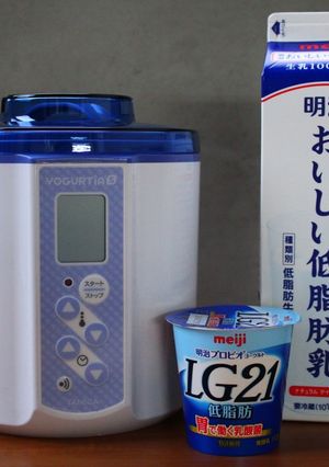 LG21の低脂肪と低脂肪牛乳でヨーグルト-レシピのメイン写真