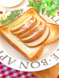 焼きりんごトースト-レシピのメイン写真