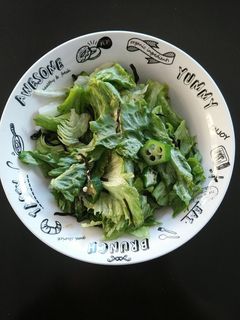 レタスとオクラの塩昆布和え-レシピのメイン写真