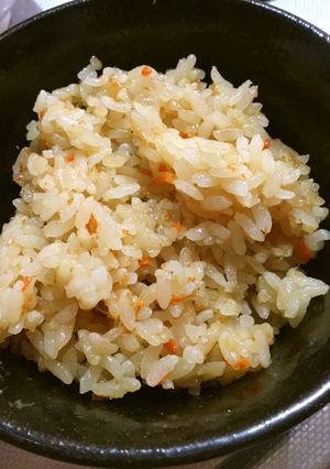 人参とおかかだけの炊き込みご飯-レシピのメイン写真