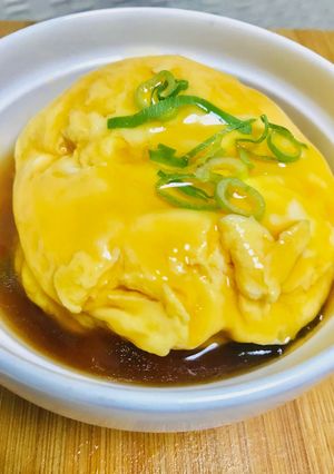 ラーメンの残った汁で作るレンチン天津飯-レシピのメイン写真
