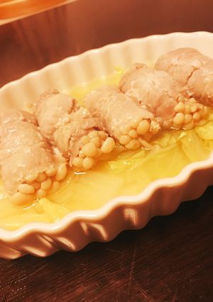 しっとり！レンジで蒸す☆豚肉のえのき巻き-レシピのメイン写真