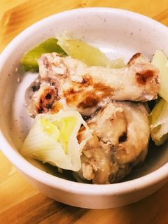 漬けて焼くだけ簡単!手羽元とねぎの塩麹焼-レシピのメイン写真