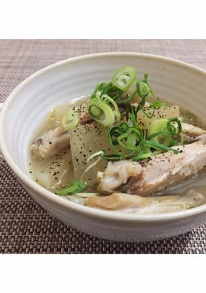 鶏だいこんのうま塩♡にんにくスープ煮-レシピのメイン写真