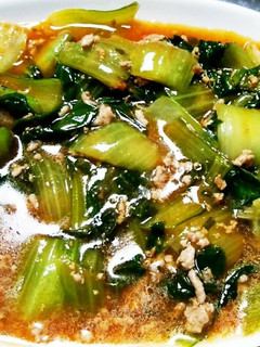 麻婆チンゲンサイ-レシピのメイン写真