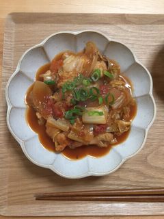 手羽元と白菜のトマト煮-レシピのメイン写真