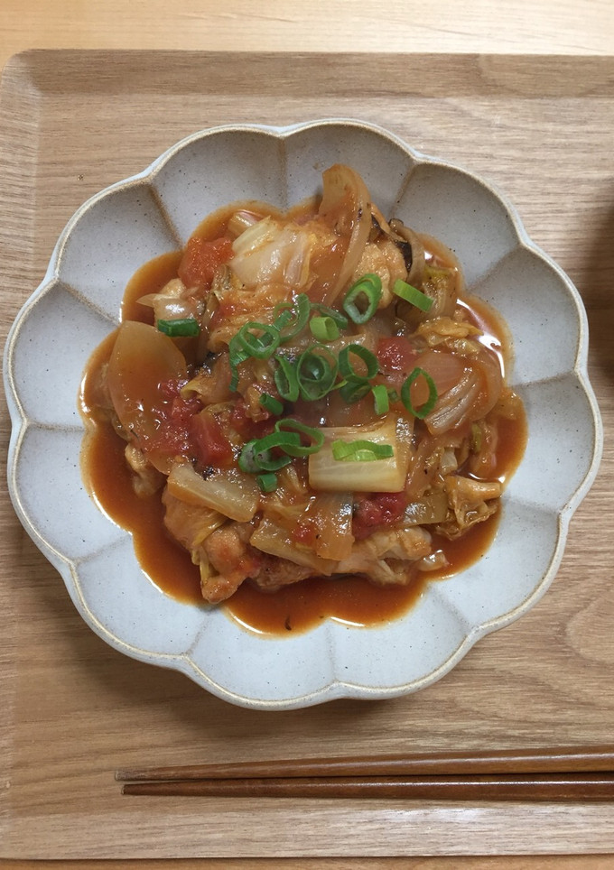 手羽元と白菜のトマト煮-レシピのメイン写真