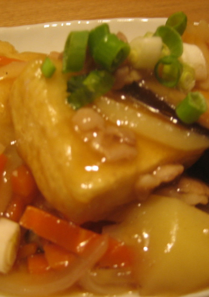 ～。：＊揚げ豆腐の五目煮＊：。～-レシピのメイン写真
