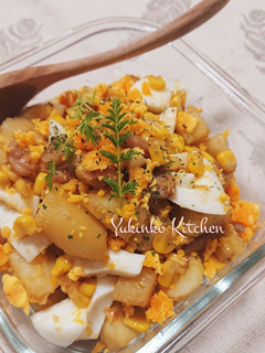 鶏皮で1品☆こってりポテト-レシピのメイン写真