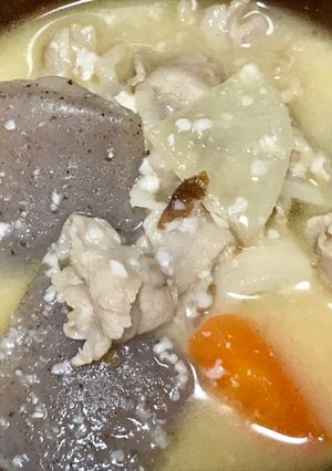 まろやかな甘みとコク！酒粕入り豚汁-レシピのメイン写真