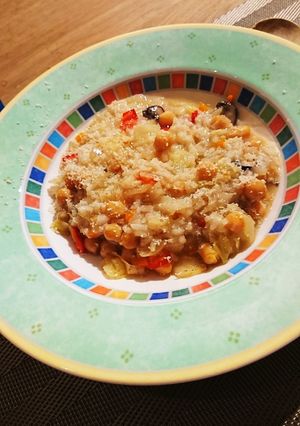 圧力鍋で簡単 ひよこ豆のリゾット-レシピのメイン写真