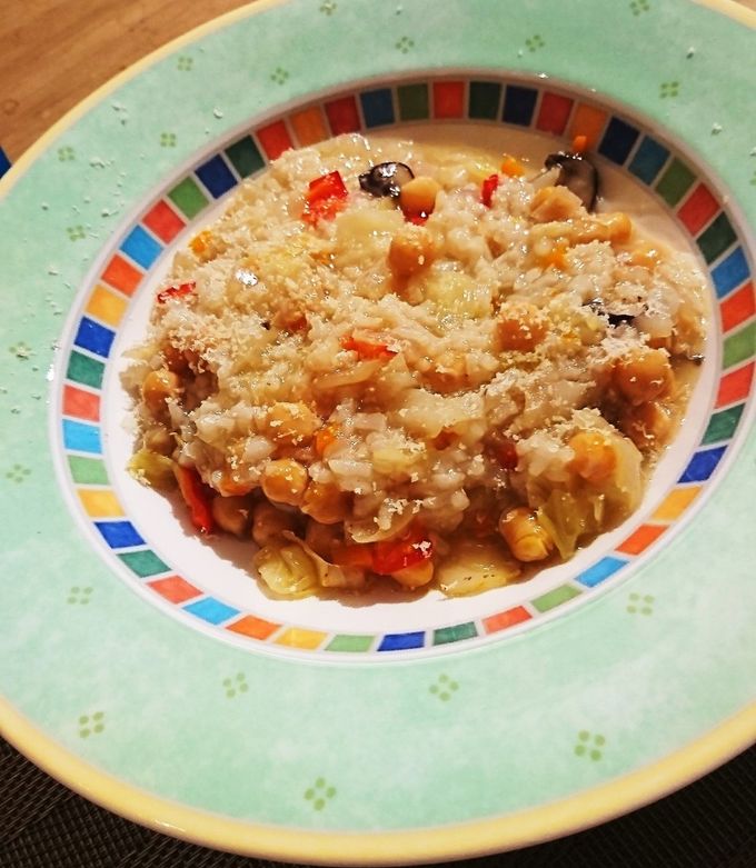 圧力鍋で簡単 ひよこ豆のリゾット-レシピのメイン写真