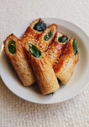 お弁当にも!ちくわのニラ詰め甘辛焼き-レシピのメイン写真