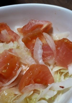 サーモンのサラダ風レンジ蒸し-レシピのメイン写真