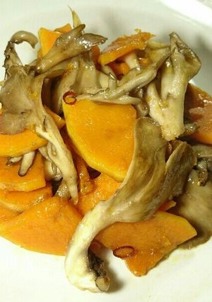 バターナッツとまいたけのにんにく炒め-レシピのメイン写真