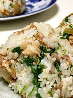 残りもの救済 生姜焼きおにぎり-レシピのメイン写真
