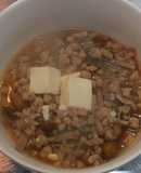 大豆挽き肉とえのきとなめこの麻辣湯