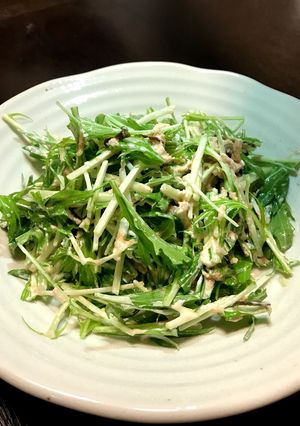水菜塩昆布サラダ-レシピのメイン写真