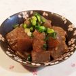 サッポロ一番みそラーメンのスープで蒟蒻煮