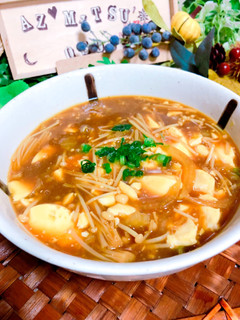 おかず汁♬豆腐の中華カレースープ-レシピのメイン写真