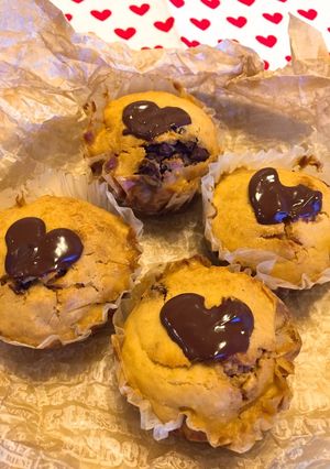 キャロブシロップチョコピーナッツマフィン-レシピのメイン写真