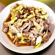 豚こまとキャベツの甘酢炒め